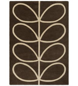Orla Kiely Giant Linear Stem rug Walnut 59401120180-US Walnut