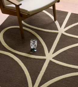 Orla Kiely Giant Linear Stem rug Walnut 59401120180-US Walnut