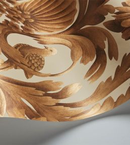 Gibbons Carving Wallpaper by Cole & Son Gold