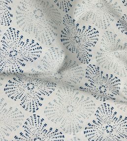 Gili Fabric by Kate Medlicott Ocean-Cloudy Blue