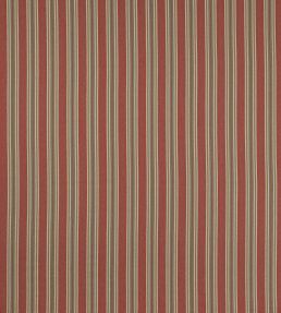 Gillan Stripe Fabric by Colefax and Fowler Red