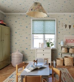 Gillis Wallpaper by Sandberg Blue