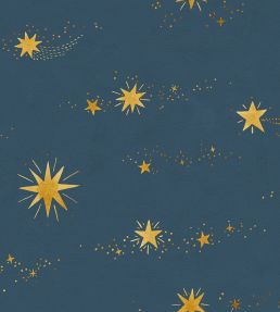 Gillis Wallpaper by Sandberg Midnight Blue