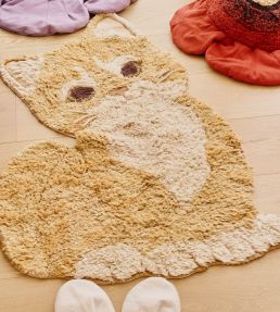 Lorena Canals Ginger the cat rug Chestnut C-GINGER Chestnut