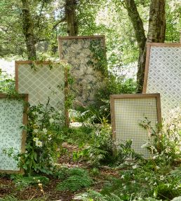 Gingham Wallpaper by Sanderson Duck Blue