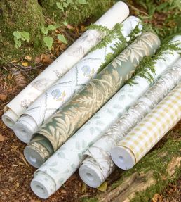 Gingham Wallpaper by Sanderson Duck Blue