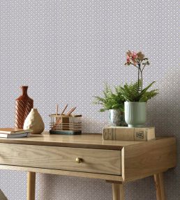 Gio Wallpaper by 1838 Wallcoverings Denim