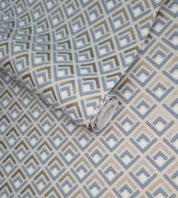 Gio Wallpaper by 1838 Wallcoverings Denim