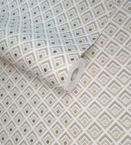 Gio Wallpaper by 1838 Wallcoverings Grey