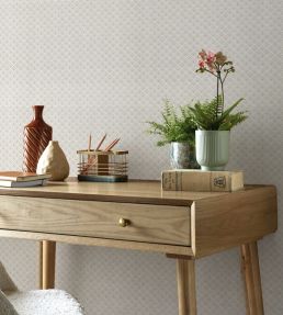 Gio Wallpaper by 1838 Wallcoverings Ivory