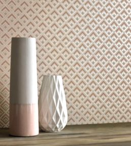 Gio Wallpaper by 1838 Wallcoverings Pink