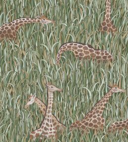 Giraffes Wallpaper by Josephine Munsey Green