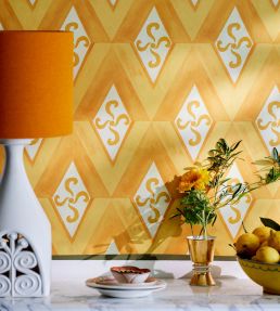 Girandola Wallpaper by MINDTHEGAP Limone