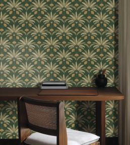Giselle Wallpaper by Caselio Vert bouteille