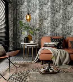 Glade Wallpaper by 1838 Wallcoverings Jet