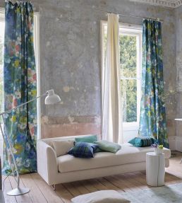Gladys Blossom Fabric by Designers Guild Cobalt