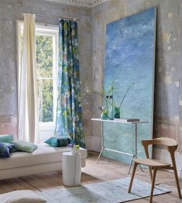 Gladys Blossom Fabric by Designers Guild Cobalt