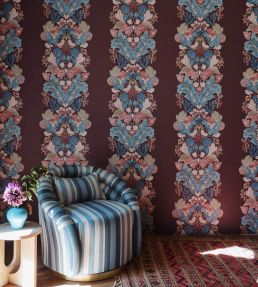 Glastonbury Stripe Wallpaper by Liberty Flax