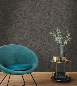 Glow Wallpaper by Caselio Noir Or