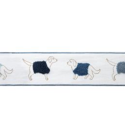 Goldador Boucle Border Trimming by Samuel & Sons Indigo