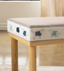 Goldador Boucle Border Trimming by Samuel & Sons Indigo
