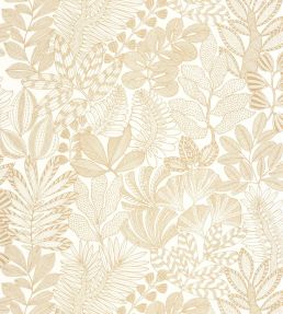 Golden Jungle Wallpaper by Caselio Blanc or