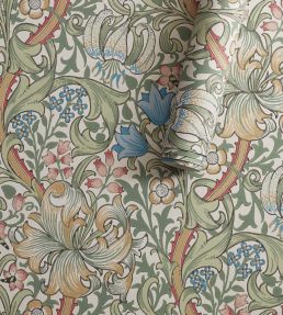 Golden Lily Wallpaper by Morris & Co Artichoke