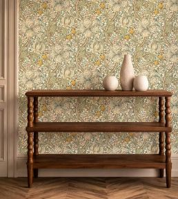 Golden Lily Wallpaper by Morris & Co Sage