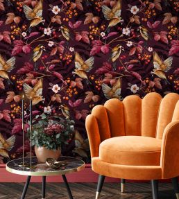Goldfinches Wallpaper by Avalana Aubergine