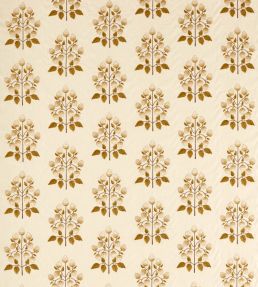 Goldings Hops Fabric by Sanderson Lichen/White Blossom