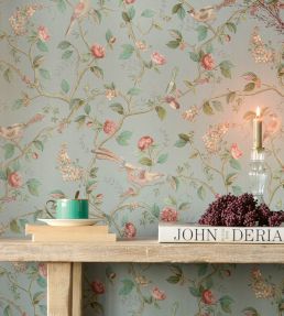 Good Nightingale Wallpaper by Eijffinger Light Blue/Grey
