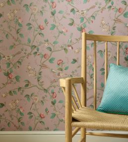 Good Nightingale Wallpaper by Eijffinger Pink Mauve