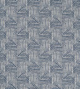 Gormley Jacquard Fabric by Clarke & Clarke Ink