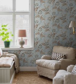 Goteborg Wallpaper by Borastapeter Blue