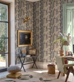 Gothic Wallpaper by Farrow & Ball Blue