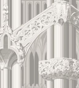 Gothic Wallpaper by Farrow & Ball Grey