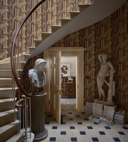 Gothic Wallpaper by Farrow & Ball Red