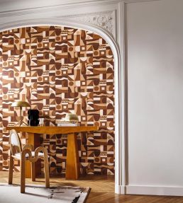 Gourna Wallpaper by Casamance Ocre/Dore