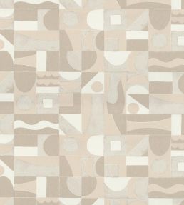 Gourna Wallpaper by Casamance Travertin/Nacre