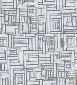 Gozo Raffia Wallpaper by Christopher Farr Cloth Cobalt