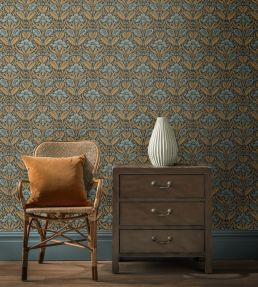 Iris Meadow Wallpaper by GP & J Baker Blue