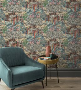Ruskin Wallpaper by GP & J Baker Green