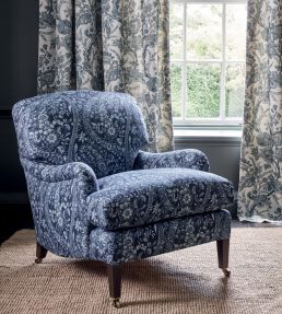 Bukhara Paisley Fabric by GP & J Baker Blue