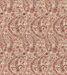 Bukhara Paisley Fabric by GP & J Baker Red