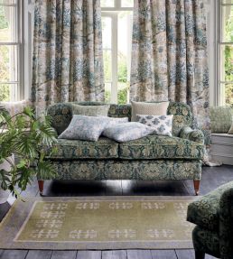 Lapura Damask Fabric by GP & J Baker Dove
