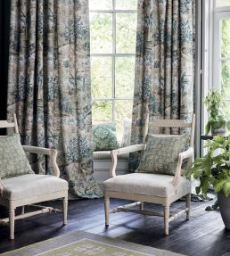 Pomegranate Fabric by GP & J Baker Aqua