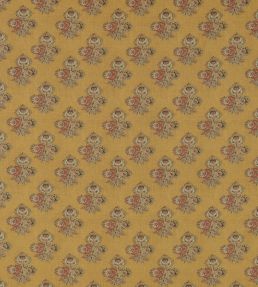 Poppy Paisley Fabric by GP & J Baker Ochre