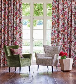 Dryden Fabric by GP & J Baker Teal/Gilt