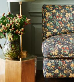 Meadow Fruit Fabric by GP & J Baker Indigo/Multi