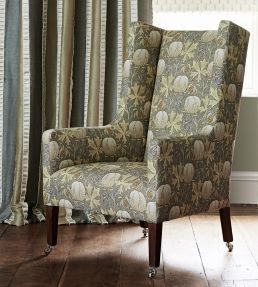 Pumpkins Fabric by GP & J Baker Grey/Ochre
